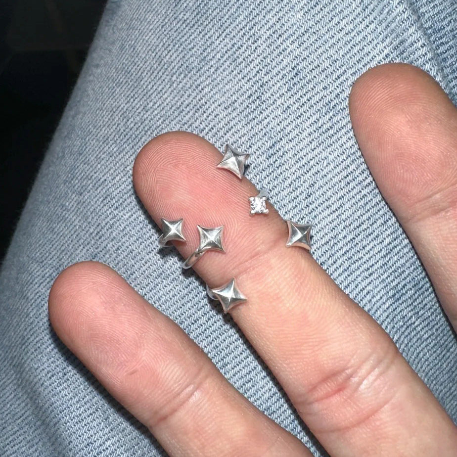 Anillo ajustable de plata S925
