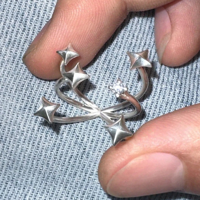 Anillo ajustable de plata S925